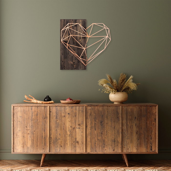 Wallity Heart - Nogal y cobre